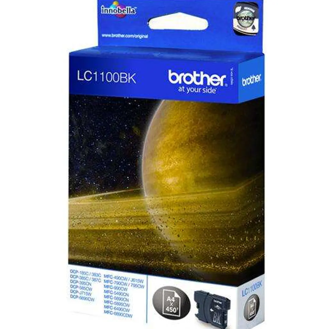 Brother LC1100 Negro Cartucho de Tinta Original - LC1100BK 1