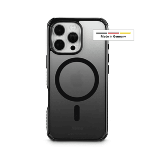 Hama Extreme Protect Funda para iPhone 16 Pro Max - Magnetico - Antideslizante - Policarbonato - Proteccion D3O - Bordes Elevados - Color Negro