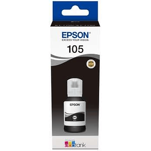 Epson 105 Negro Botella de Tinta Pigmentada Original - C13T00Q140