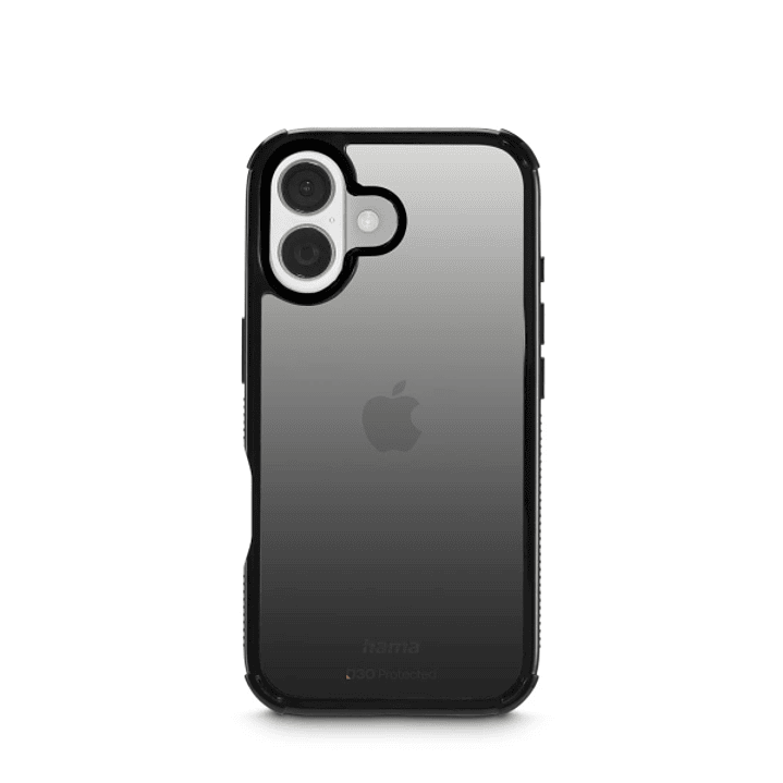 Hama Extreme Protect Funda para iPhone 17 - Antideslizante - Policarbonato - Proteccion D3O - Bordes Elevados - Color Negro 1