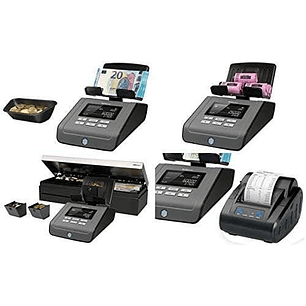 Safescan Adaptador de Corriente para 155, 165, 185, 6165 y 6185 - 12V / 1A - Incluye Enchufes UE, UK y EEUU