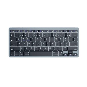 Ewent Teclado de Viaje - Modo Ahorro de Energia - Bluetooth 3.0 - Disposicion Portuguesa QWERTY PT - 2x Bateria AAA (Incluida) - 18 Teclas Multimedia 