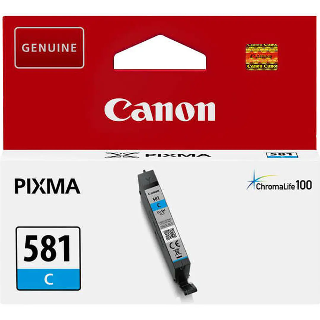 Canon CLI581 Cyan Cartucho de Tinta Original - 2103C001 1