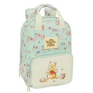 Safta Winnie The Pooh Mochila Infantil - Bolsillo Frontal - Tarjeta ID - Hombreras Acolchadas - Asa Forrada - 4.5L - 200x80x280mm - Color Beige