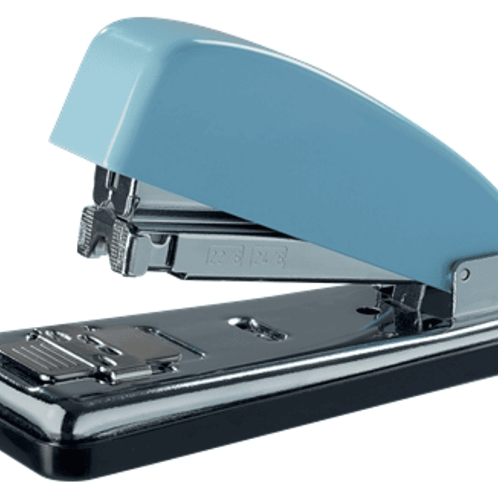 Petrus 226 Edicion Retro Grapadora Metalica - Hasta 30 Hojas - Grapado Cerrado, Abierto y Clavado - Color Fondant Blue 1