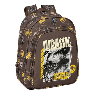 Safta Jurassic World Mochila Infantil - Adaptable a Carro - Portabotellas - Hombreras Acolchadas - Bolsillo Frontal - Asa Superior - 9L - 270x100x330m