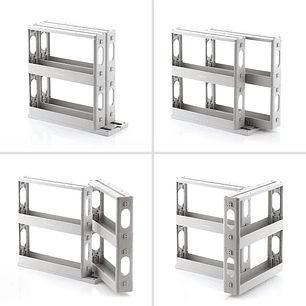 Innovagoods Rispick Organizador de Especias - Polipropileno - Antideslizante - Facil Limpieza - Deslizante - Pivotante - Capacidad para 20 Especias - 
