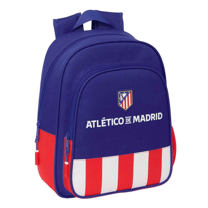 Safta Atletico de Madrid Mochila Infantil - Adaptable a Carro - Portabotellas - Hombreras Acolchadas - Bolsillo Frontal - Asa de Mano Superior - 9L -  1