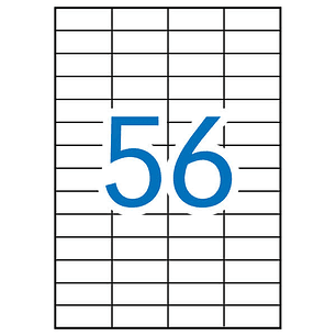 Apli Etiquetas Blancas Removibles 52.5 x 21.2mm 100 Hojas