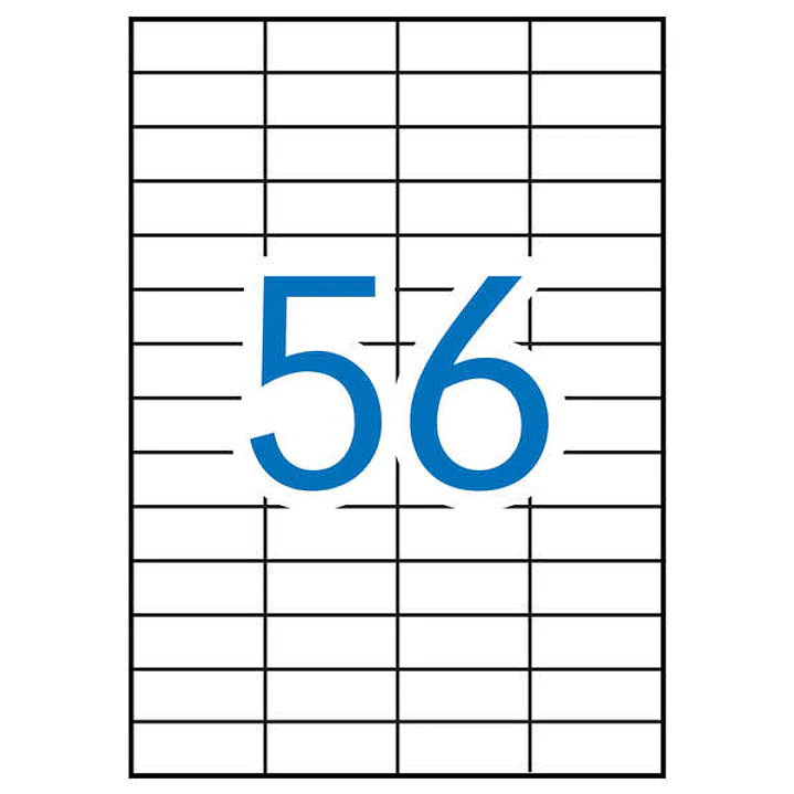 Apli Etiquetas Blancas Removibles 52.5 x 21.2mm 100 Hojas 1