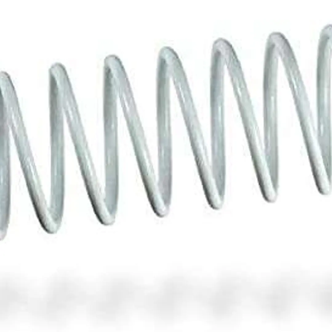 Fellowes Pack de 100 Espirales Metalicas 20mm - Hasta 140 Paginas - Color Blanco 1