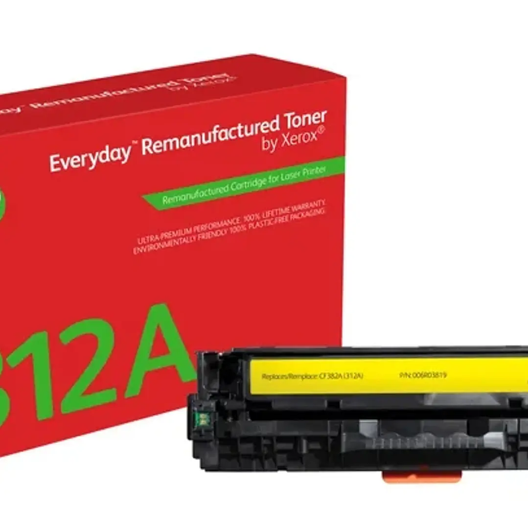 Xerox Everyday HP CF382A Amarillo Cartucho de Toner Remanufacturado - Reemplaza 312A 1