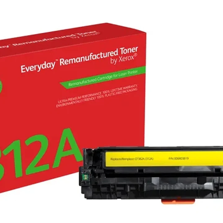 Xerox Everyday HP CF382A Amarillo Cartucho de Toner Remanufacturado - Reemplaza 312A 1