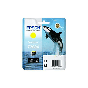 Epson T7604 Amarillo Cartucho de Tinta Original - C13T76044010