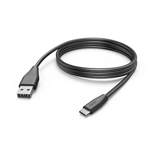 Hama Cable USB - Longitud 3m - USB-A Macho - USB-C Macho - Velocidad hasta 480Mbps - Niquelado - Color Negro