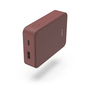 Hama Color 10 Bateria Externa Powerbank 10000mAh - Polimero de Litio - USB-C - USB-A - Carga Rapida - Indicador LED de Carga - 2 Conexiones de Salida 