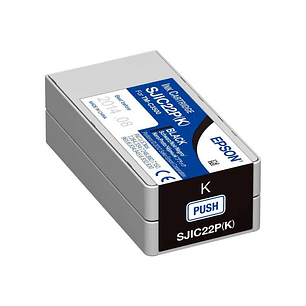 Epson SJIC22P Negro Cartucho de Tinta Original - C33S020601/SJIC22P(K)