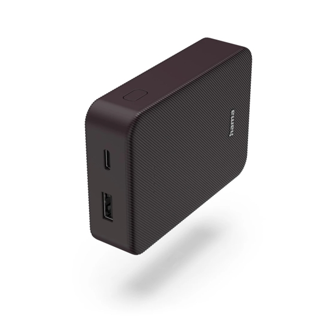 Hama Color 10 Bateria Externa Powerbank 10000mAh - Polimero de Litio - USB-C - USB-A - Carga Rapida - Indicador LED de Carga - 2 Conexiones de Salida  1