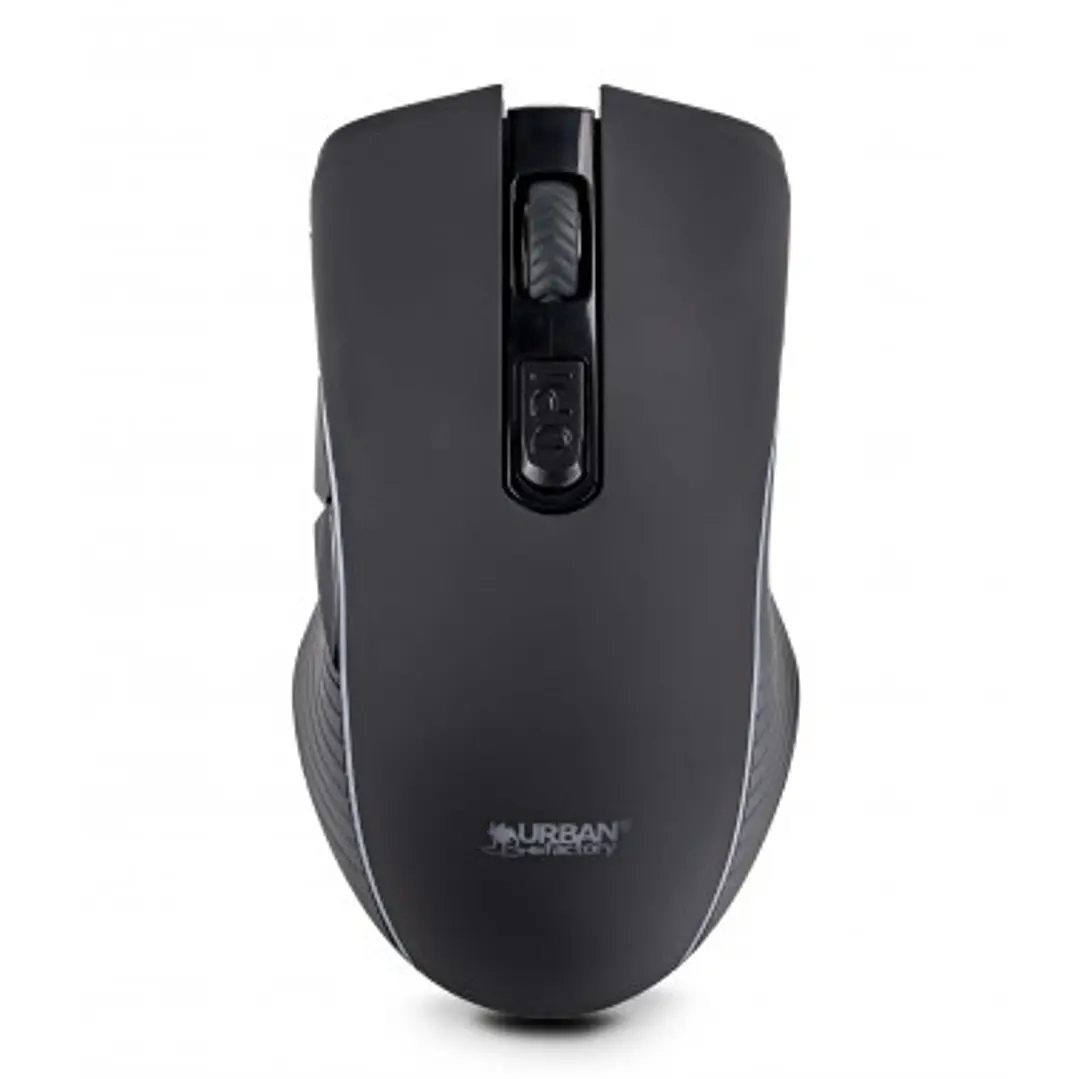 Urban Factory Onlee Raton Bluetooth 2.4Ghz - 1000-2400dpi - Bateria Recargable de 280mAh - 6 Botones - Uso Ambidiestro - Color Negro 1