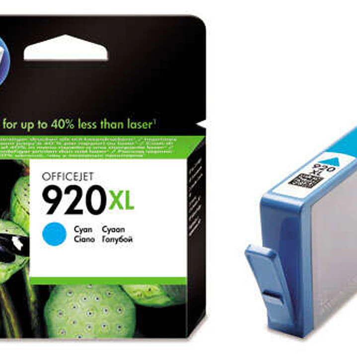 HP 920XL Cyan Cartucho de Tinta Original - CD972AE 1