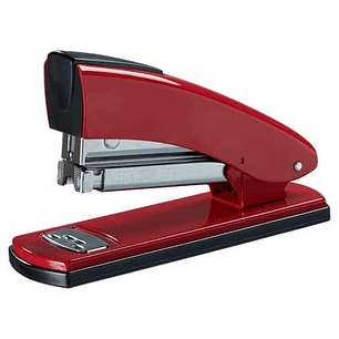 Petrus 2001 Grapadora Metalica Retro - Hasta 30 Hojas - Grapado Cerrado, Abierto y Clavado - Color Rojo