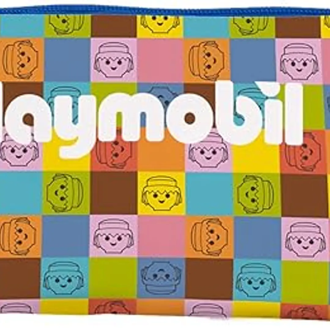 Dohe Playmobil Unite As One Portatodo Triple - Cierre Doble con Cremallera y Tirador de Goma 1