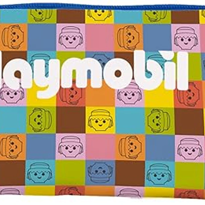 Dohe Playmobil Unite As One Portatodo Triple - Cierre Doble con Cremallera y Tirador de Goma 1