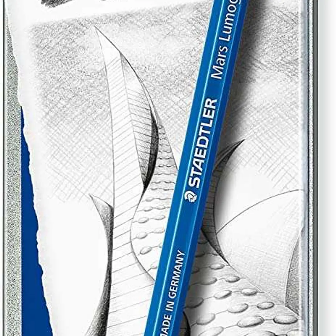 Staedtler Mars Lumograph 100 Pack de 6 Lapices de Grafito - Resistencia a la Rotura - Graduaciones Surtidas 1