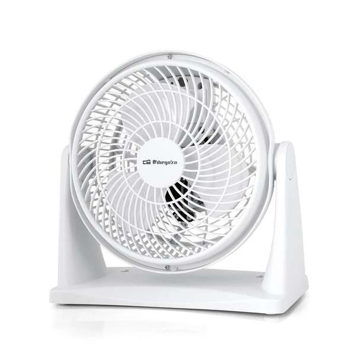 Orbegozo BF 0128 Ventilador Box Fan - Refresca tu Espacio con Comodidad y Versatilidad - 2 en 1 de Mesa y Pared - Aspas de 23cm - Potencia 30 W - Cabe 1
