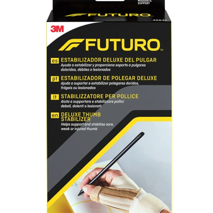 Futuro Deluxe Estabilizador del Pulgar - Talla S/M (12.7 - 19.1cm) - Transpirable - Color Beige 1