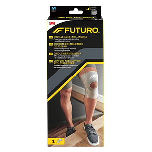 Futuro Rodillera - Talla M (36.8 - 43.2cm) - Estabilizadora - Transpirable - Elastico - Color Gris