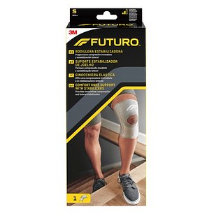Futuro Rodillera - Talla S (30.5 - 36.8cm) - Estabilizadora - Transpirable - Elastico - Color Gris