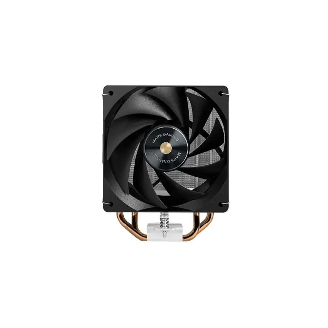 Mars Gaming MCPU-X4 Disipador CPU con 230W de Potencia - Ventilador PWM de 120mm - 4 Heatpipes HCT - Aletas de Aluminio - 120x68x154mm - Color Negro 1