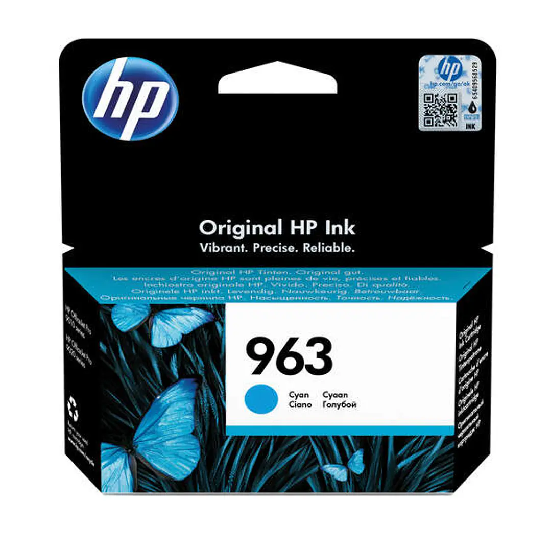 HP 963 Cyan Cartucho de Tinta Original - 3JA23AE 1