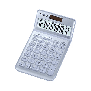 Casio JW-200SC Calculadora de Sobremesa 12 Digitos Inclinacion Ajustable - Simbolos de Comando de Funcion - Memoria Total General e Independiente - Al