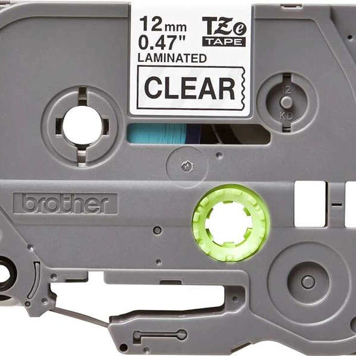Brother TZe131 Cinta Laminada Original de Etiquetas - Texto negro sobre fondo transparente - Ancho 12mm x 8 metros 1