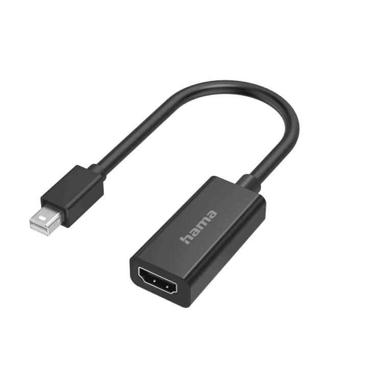 Hama Essential Adapatador de Video - 4K - Mini DisplayPort Macho - HDMI Hembra - Color Negro 1