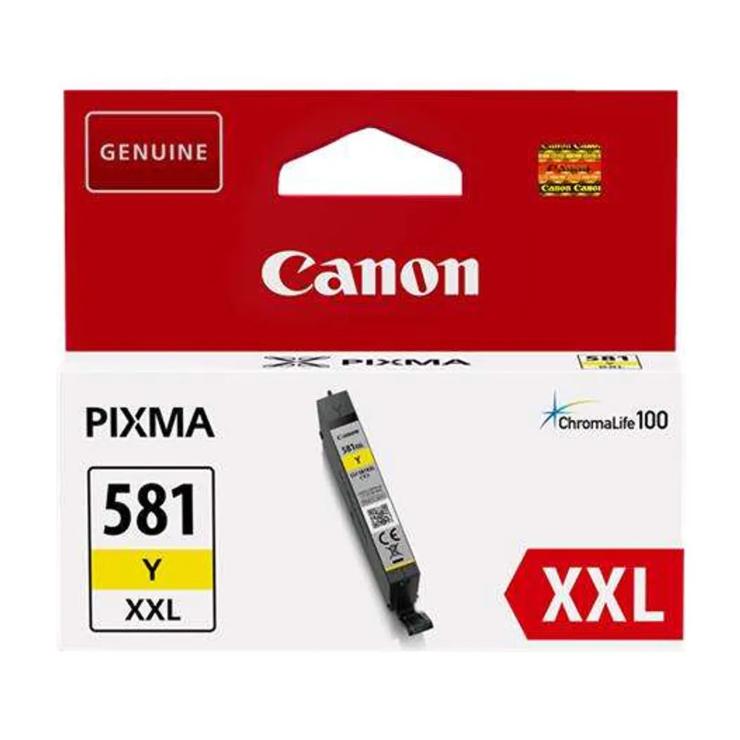 Canon CLI581XXL Amarillo Cartucho de Tinta Original - 1997C001 1