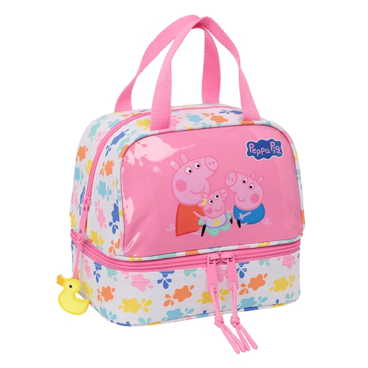 Safta Peppa Pig Baby Pig Portameriendas de 6L - Cremallera - 200x150x200mm - Color Rosa 1