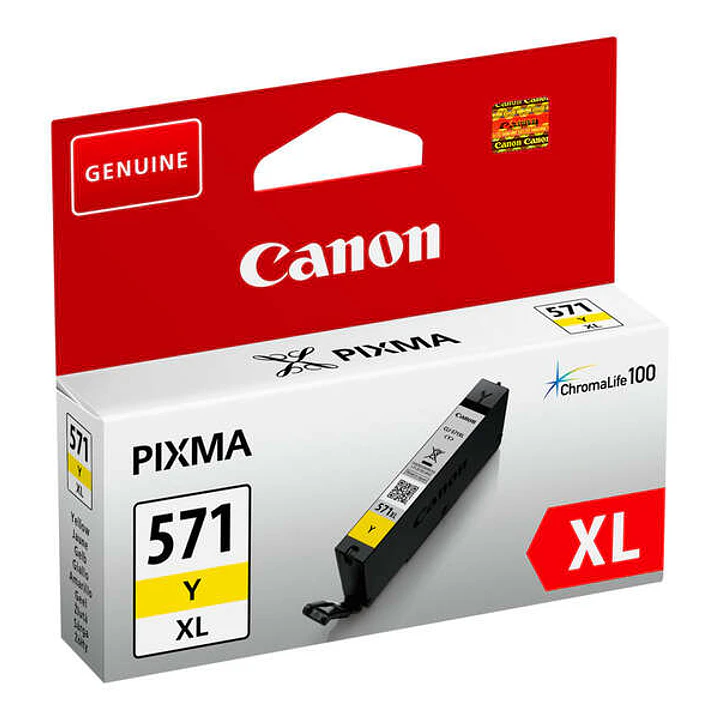 Canon CLI571XL Amarillo Cartucho de Tinta Original - 0334C001 1