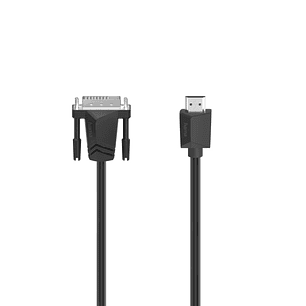 Hama Essential Adapatador DIV a HDMI - Cable 1.5m - 4K - Color Negro