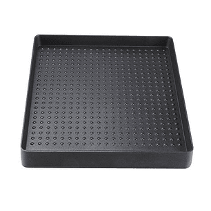 Muvip Plancha De Asar para Cocina Portatil - Zona Recoge Grasa - Bordes Antisalpicaduras - Revestimiento Antiadherente - Ideal para Cocinas Portatiles