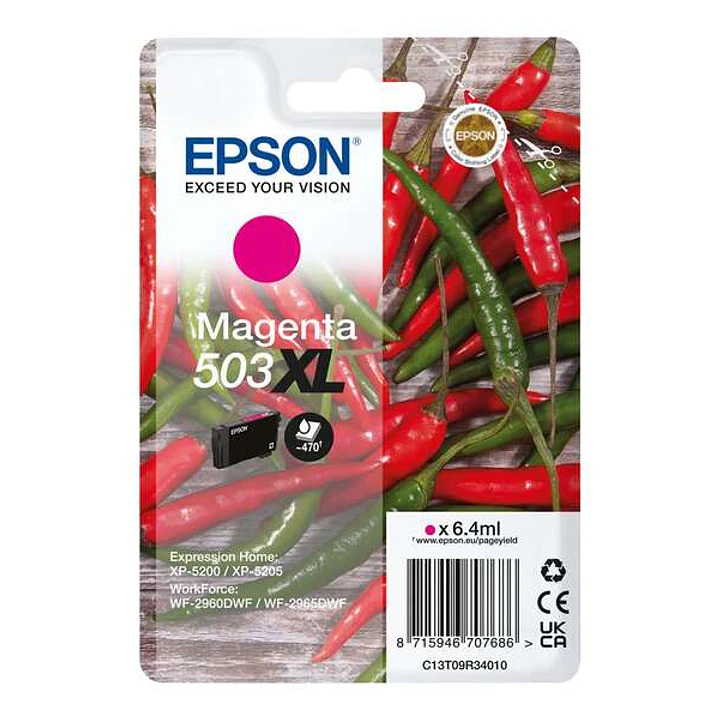 Epson 503XL Magenta Cartucho de Tinta Original - C13T09R34010 1
