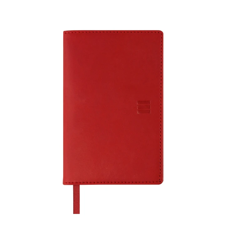 Finocam Ibis Agenda Plana - Anual 2026 - Formato Pl3 - 90x10x10mm - Semana Vista Horizontal - Color Rojo 1