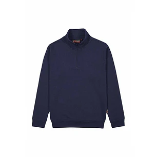 Upower Tautra Sudadera de Trabajo Confortable y Duradera - Talla M - Polialgodon Perchado, Media Cremallera, Cuello Ajustable, Puños Canale Elastico, 