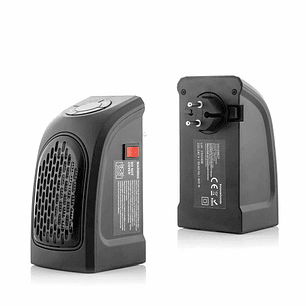 Innovagoods Heatpod Mini Calefactor Portatil - Potencia 400W - 2 Velocidades - Pantalla LED - Temperatura Regulable - Temporizador - Bajo Consumo - 8.