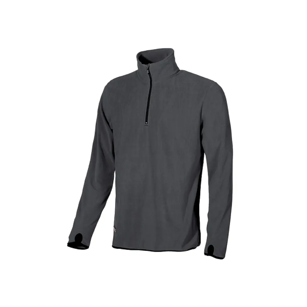 Upower Artic Sudadera con Cremallera - Talla S - Puños Microfleece con Agujero para Pulgar, Proteccion DPI1, Estilo Profesional y Duradero - Color Gri 1