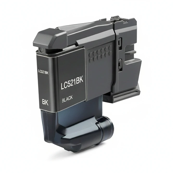 Brother LC521 Negro Cartucho de Tinta Pigmentada Generico - Reemplaza LC521BK 1