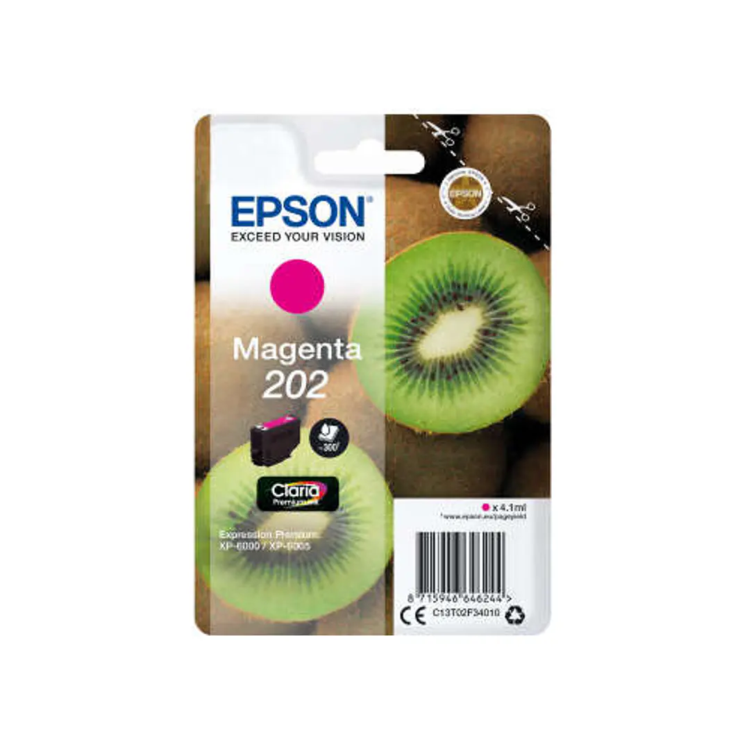 Epson 202 Magenta Cartucho de Tinta Original - C13T02F34010 1