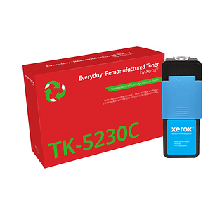 Xerox Everyday Kyocera TK5220/TK5230 Cyan Cartucho de Toner Remanufacturado - Reemplaza 1T02R9CNL1/1T02R9CNL0/TK5220C/TK5230C